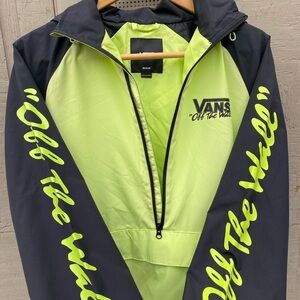 Vans checkered windbreaker men’s size medium